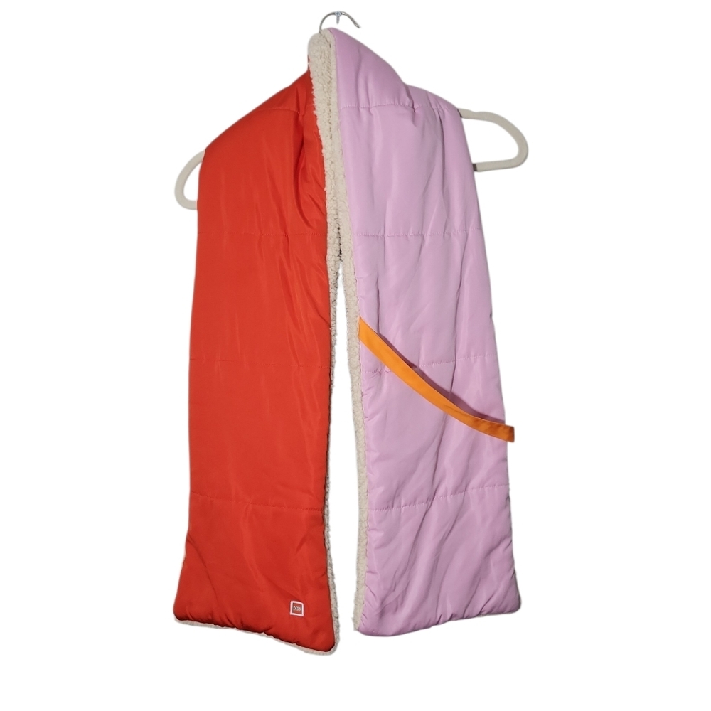 🍒Auth LEGO Puffer Scarf X Target LTD Collection Color Block Pink/Red